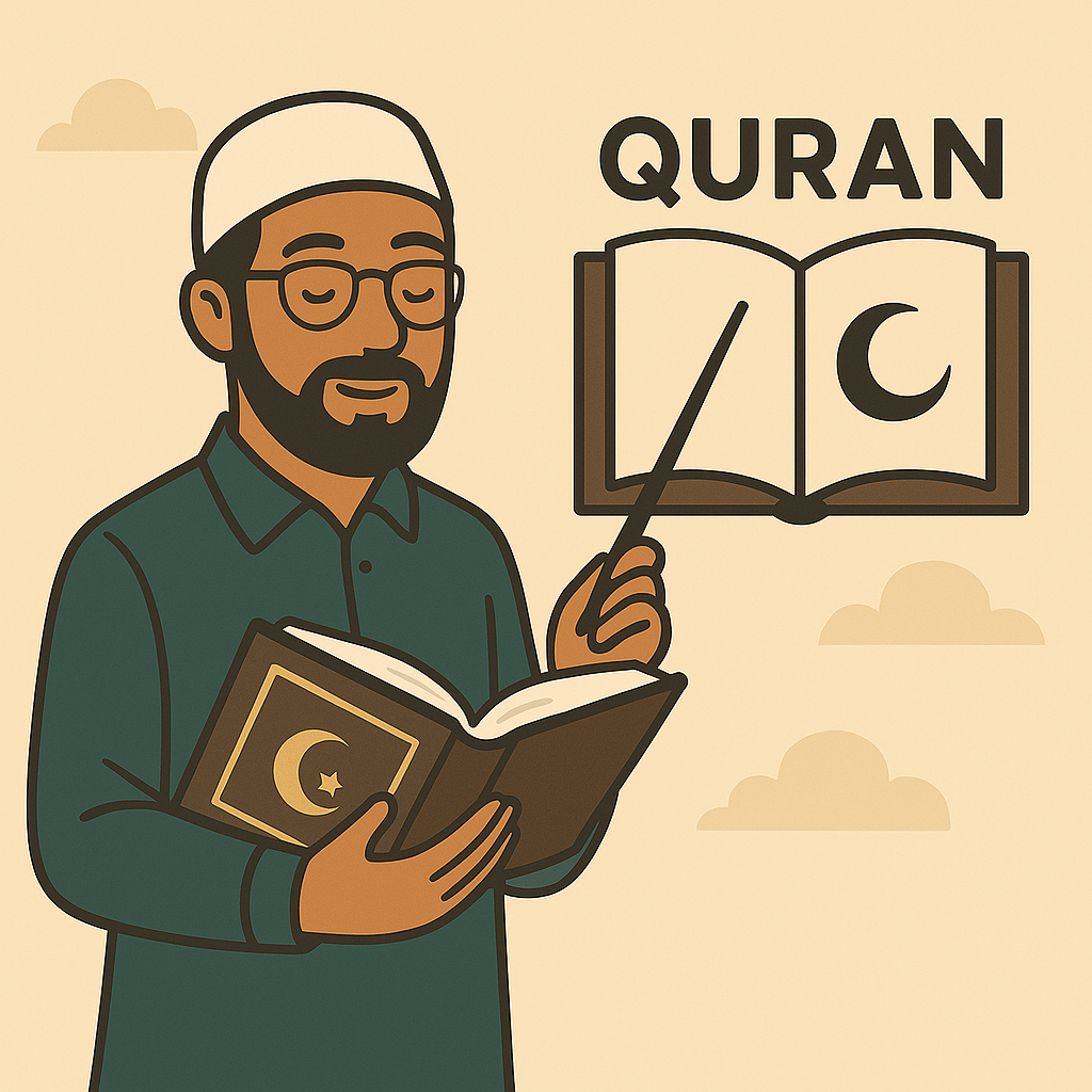 Student learning Quran